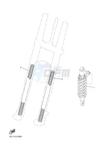 YZ250F (1SMD 1SMF 1SMG 1SMH) drawing ALTERNATE FOR CHASSIS