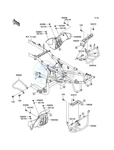 KFX700 KSV700B6F EU drawing Footrests