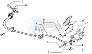 DNA 180 drawing Rear brake piping-Rear breke c