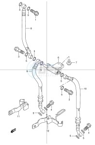 GSX1200 (E4) drawing FRONT BRAKE HOSE