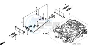 VFR8009 UK - (E / MME) drawing THROTTLE BODY (COMPONENT PARTS)