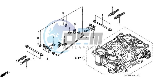 THROTTLE BODY (COMPONENT PARTS)