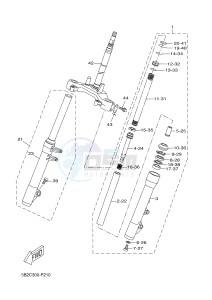 VP250 X-CITY (5B2C 5B2C 5B2C) drawing FRONT FORK