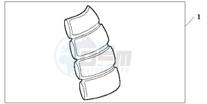 CBR125RS drawing TANK PAD 2