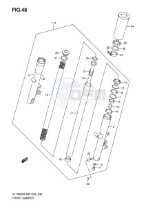 VL1500 (E3-E28) drawing FRONT DAMPER