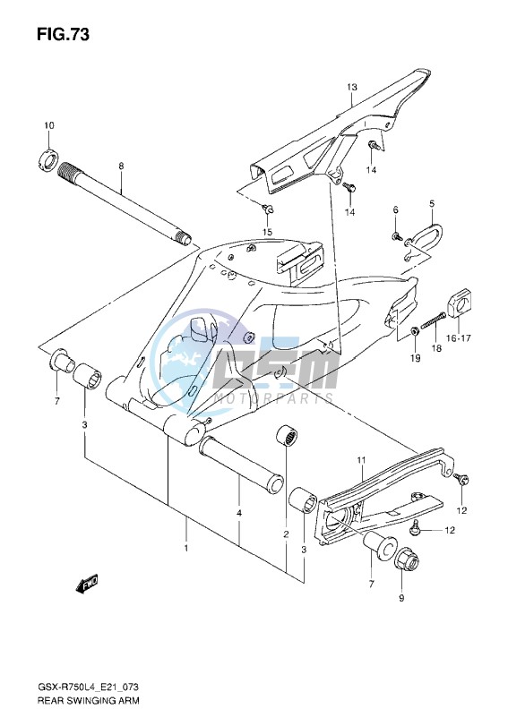 REAR SWINGING ARM L4