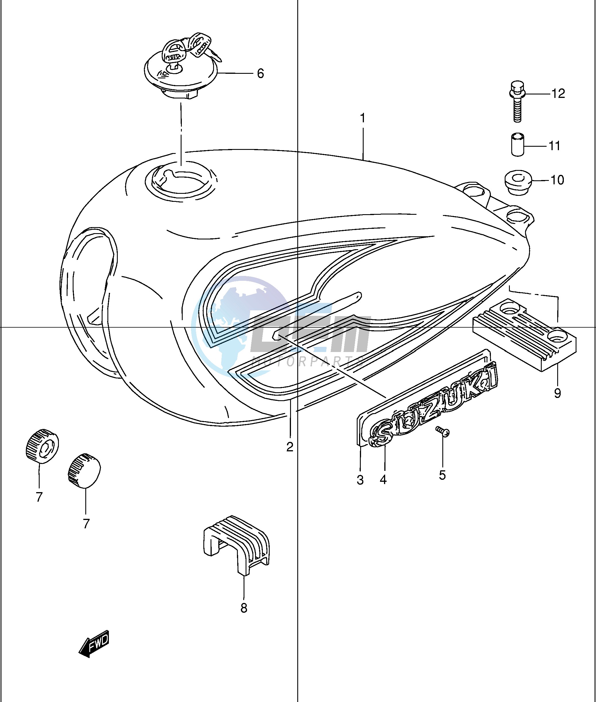 FUEL TANK (MODEL K1)