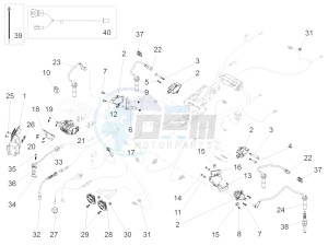 Audace 1400 1380 drawing Front electrical system