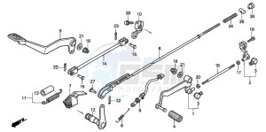 VT125C drawing PEDAL