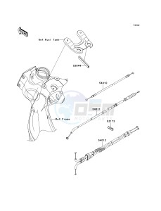 ZX 600 R [NINJA ZX-6R MONSTER ENERGY] (R9FA) R9FA drawing CABLES