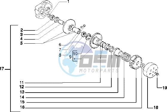 Driven pulley