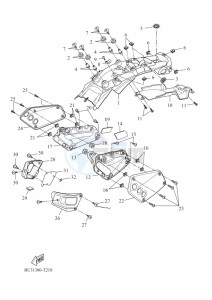 XSR700 MTM690 (BJV1) drawing SIDE COVER