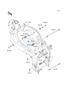 ZX636 C [NINJA ZX-6R] (C6F) C6F drawing ENGINE MOUNT