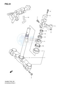 AN400Z ABS BURGMAN EU-UK drawing STEERING STEM