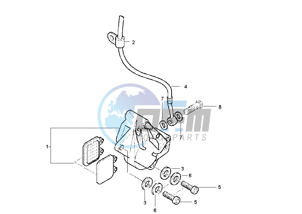 Front brake caliper