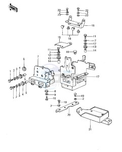 KZ 1000 A [KZ1000] (A1-A2A) [KZ1000] drawing BATTERY CASE_TOOL CASE -- 77-78 A1_A2_A2A- -