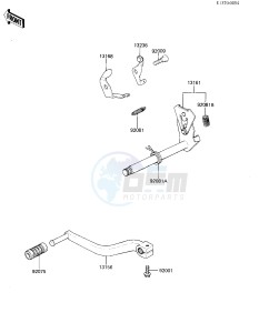 KX 80 C [KX80] (C2) [KX80] drawing GEAR CHANGE MECHANISM -- 82 KX80-C2- -