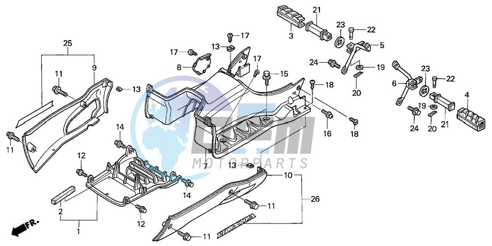 FLOOR PANEL/PILLION STEP