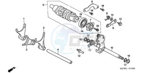 VFR800A9 Ireland - (EK / ABS MME) drawing GEARSHIFT DRUM