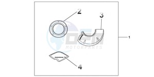 CBR1000RR9 France - (F / CMF MME REP) drawing CARBON CRANKCASE COVER SET