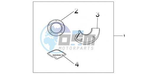 CARBON CRANKCASE COVER SET