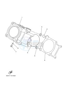 YFM450FWAD YFM45FGPHD GRIZZLY 450 IRS (1CTX 1CTY) drawing CYLINDER