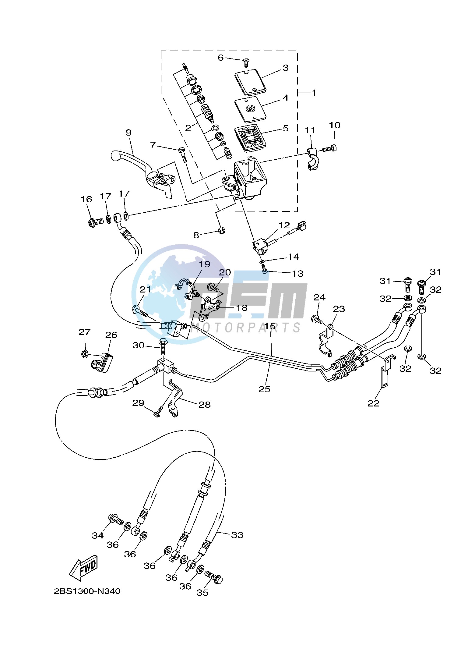 FRONT MASTER CYLINDER