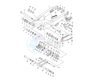 YZ F 250 drawing REAR ARM