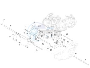 GTS 300 HPE 4T-4V IE ABS E4 (NAFTA) drawing Swinging arm