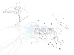 SPRINT 150 4T 3V IE ABS E3 (NAFTA) drawing Rear cover - Splash guard