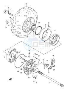 LT-F400 (E24) drawing RIGHT REAR WHEEL