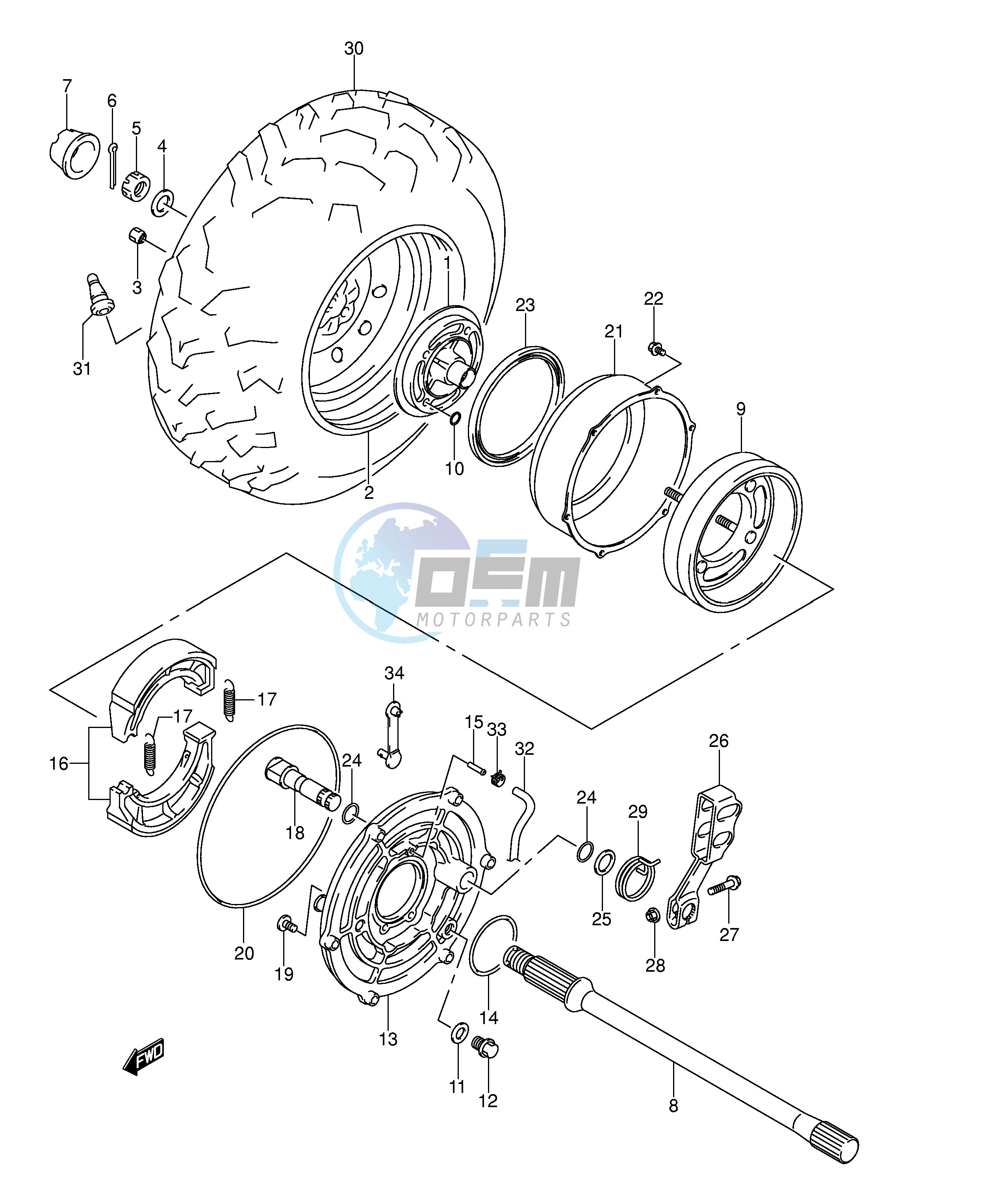 RIGHT REAR WHEEL