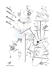 MW125 TRICITY 125 (2CMJ 2CMK) drawing ELECTRICAL 1