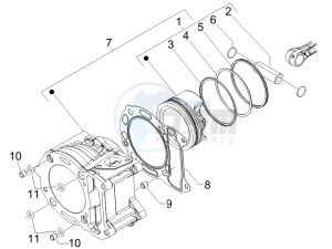 Nexus 250 SP e3 (UK) UK drawing Cylinder - Piston - Wrist pin unit