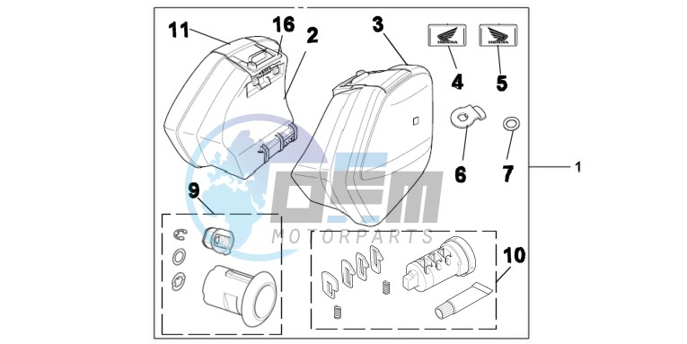 KIT, PANNIER 29L ONE KEY