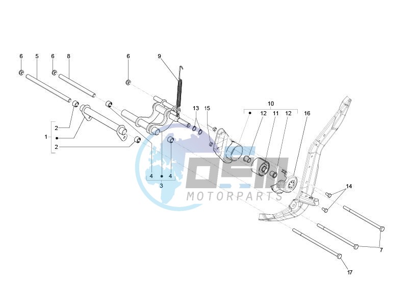 Swinging arm