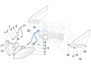 Nexus 250 e3 (UK) UK drawing Head lamp - Turn signal lamps