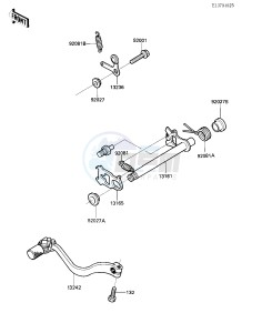 KX 250 C [KX250] (C2) [KX250] drawing GEAR CHANGE MECHANISM -- 84 KX250-C2- -