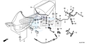 NC750XE NC750X Europe Direct - (ED) drawing SEAT