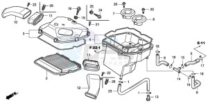 GL1800 drawing AIR CLEANER