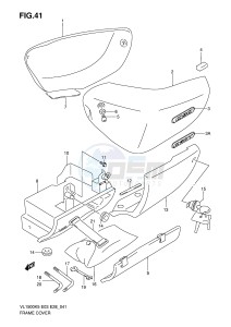 VL1500 (E3-E28) drawing FRAME COVER (MODEL K5 K6)