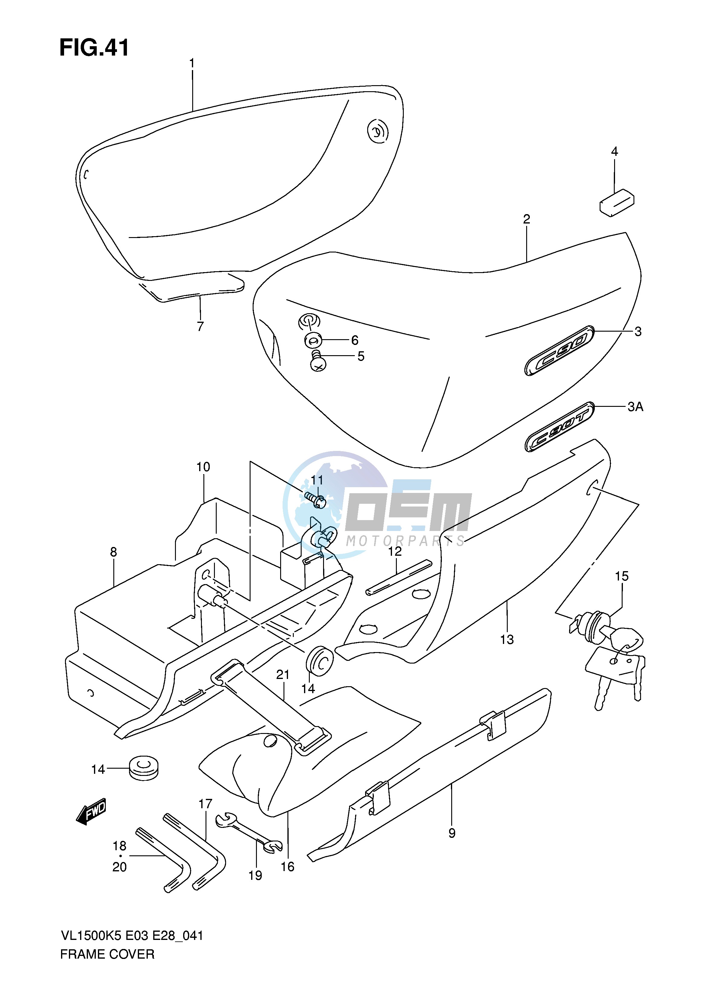 FRAME COVER (MODEL K5 K6)