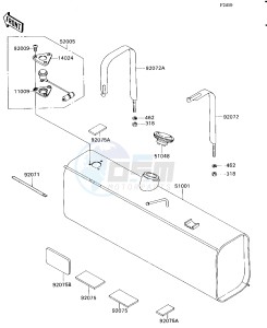 KAF 540 E [MULE 2030] (E1) [MULE 2030] drawing FUEL TANK