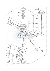 YFM350 YFM35RB RAPTOR 350 (1BS8 1BS7) drawing CARBURETOR