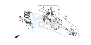 CG125 drawing CRANKSHAFT/PISTON