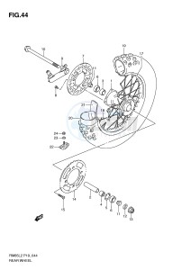 RM85 (P19) drawing REAR WHEEL (RM85L2 P19)