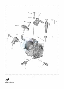 YZ450F (B2W6) drawing INTAKE 2