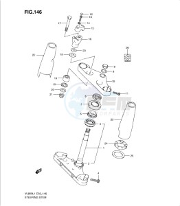 VL800 drawing STEERING STEM (VL800UEL1 E19)