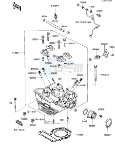 KL 650 A [KLR650] (A1-A5) [KLR650] drawing CYLINDER HEAD