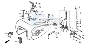 GL1500CT VALKYRIE drawing FUEL TANK